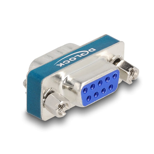 EAN 4043619664757 - DeLOCK 66475 cambiador de género para cable D-Sub 9 pin Azul, Plata imagen 1