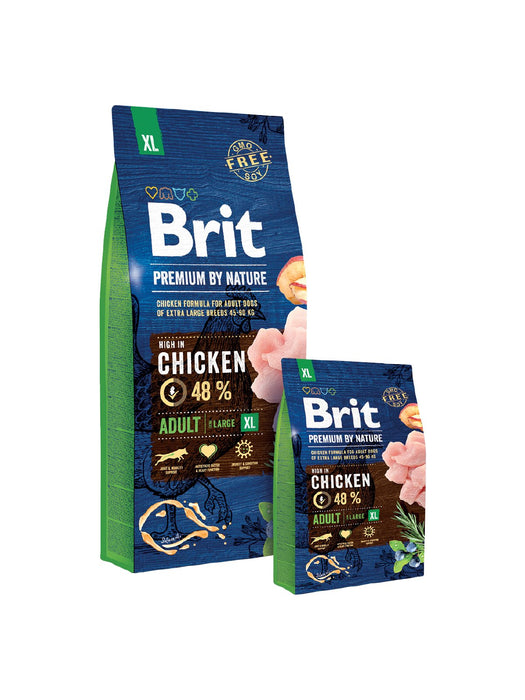 EAN 8595602526529 - Brit Premium by Nature Adult XL 15kg Pollo, Salmón Adulto imagen 1