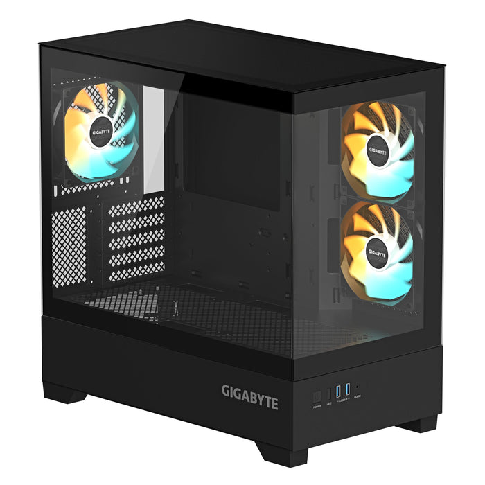 EAN 4719331555832 - GIGABYTE C201 PANORAMIC Midi Tower Negro imagen 2