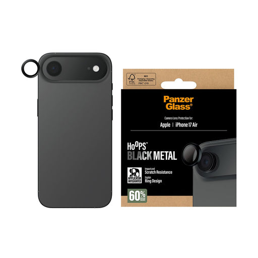EAN 5715685027864 - PanzerGlass ® Hoops® Black Camera Lens Protector iPhone 17 Air Protector de pantalla Apple 1 pieza(s) imagen 2