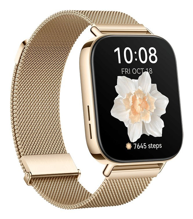 EAN 6942103128790 - Huawei WATCH FIT 3 4,62 cm (1.82") AMOLED 43.2 mm Digital 408 x 480 Pixeles Pantalla táctil Oro Wifi GPS  imagen 3