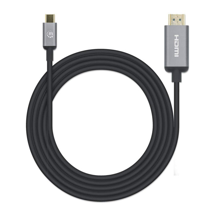 EAN 0766623153607 - Manhattan 153607 adaptador de cable de vídeo HDMI tipo A (Estándar) USB Tipo C Negro, Plata imagen 5