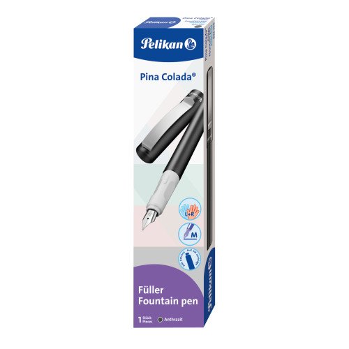 EAN 4012700822352 - Pelikan Pina Colada pluma estilográfica Sistema de carga por cartucho Antracita 1 pieza(s) imagen 1