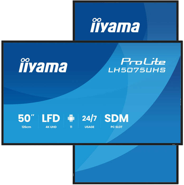EAN 4948570125241 - iiyama LH5075UHS-B2AG pantalla de señalización Pantalla plana para señalización digital 125,7 cm (49.5")  imagen 1