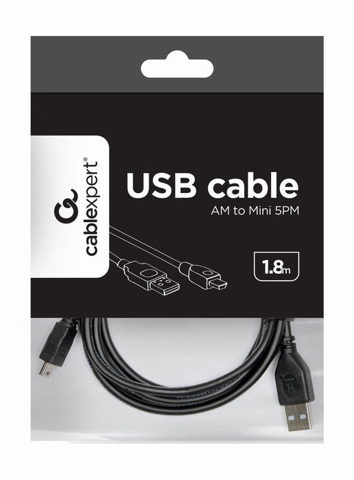 EAN 8716309042017 - Gembird 1.8m USB 2.0 A/mini-USB M cable USB 1,8 m USB A Mini-USB B Negro imagen 2