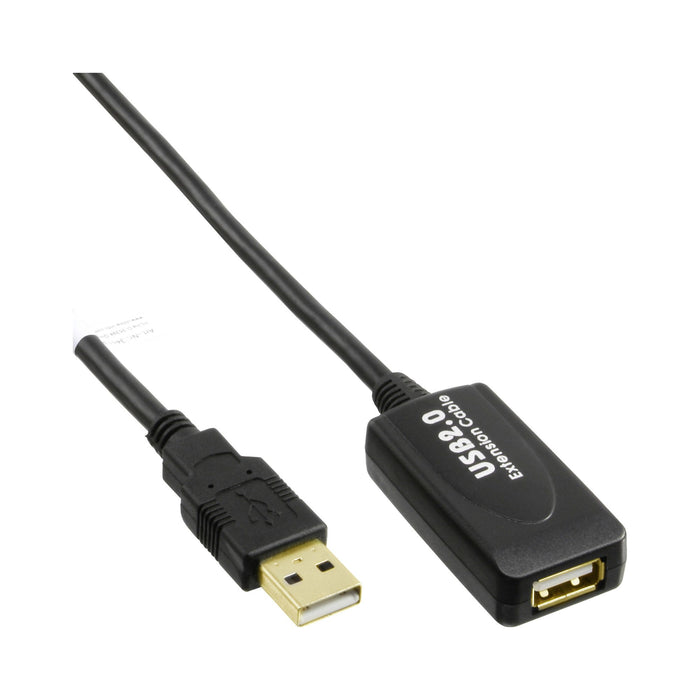 EAN 4043718182886 - InLine 34613I cable USB USB 2.0 20 m USB A Negro imagen 1