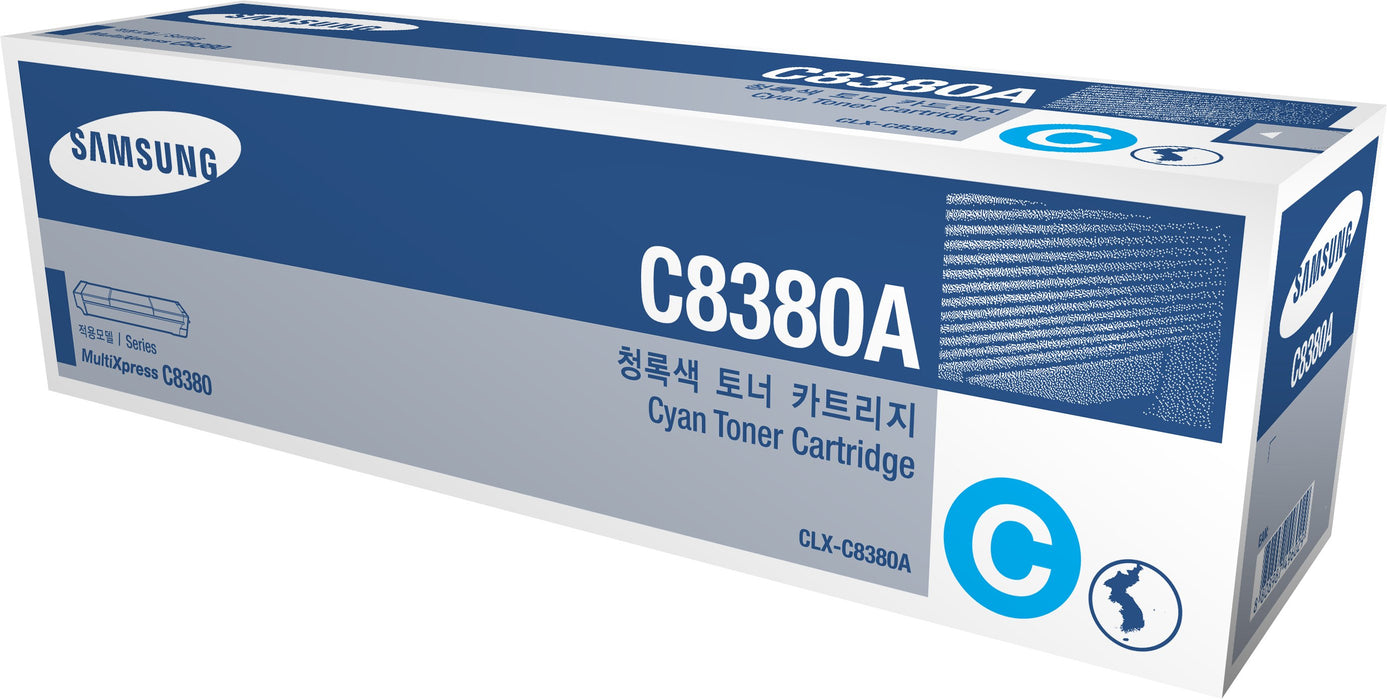 EAN 0191628450305 - Samsung CLX-C8380A Cyan Toner Cartridge cartucho de tóner 1 pieza(s) Original imagen 1