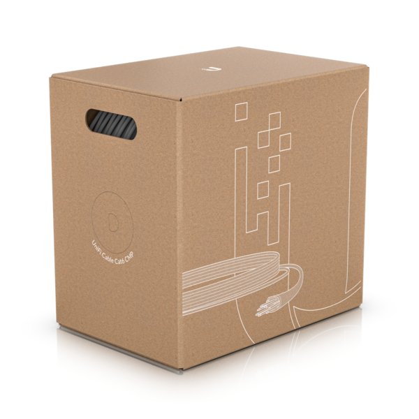 EAN 0810010075840 - Ubiquiti U-Cable-C6-CMP cable de red Blanco 305 m Cat6 U/UTP (UTP) imagen 1