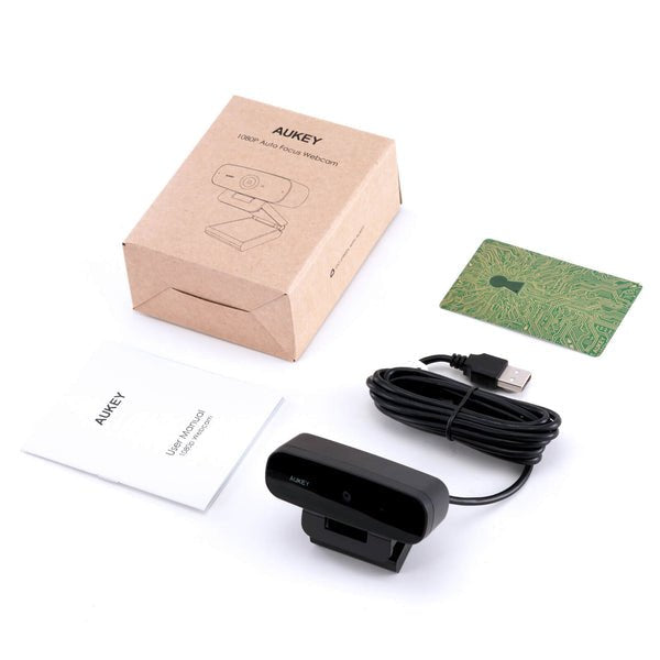 EAN 0850018950923 - AUKEY PC-W3S cámara web 2 MP 1920 x 1080 Pixeles USB 2.0 Negro imagen 2