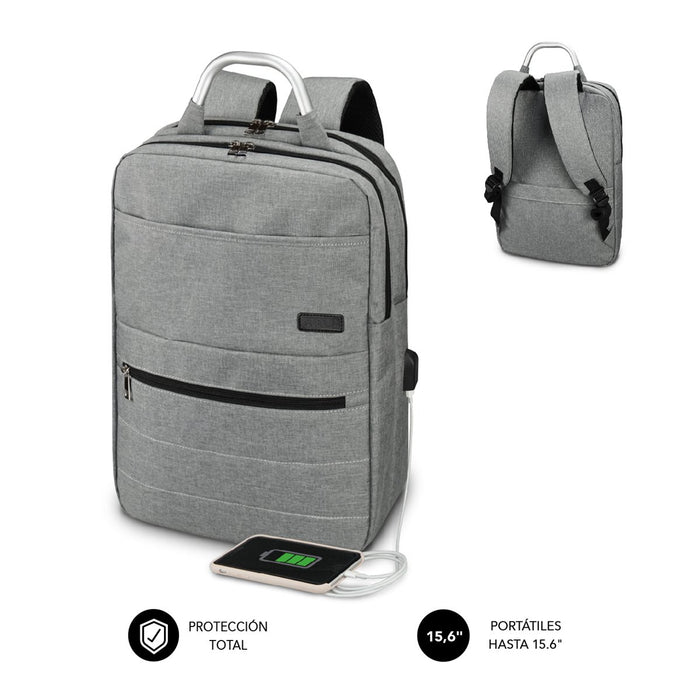 EAN 8436586741655 - SUBBLIM ELITE AIR PADDING 15.6'' GREY mochila Mochila informal Gris Poliéster imagen 1