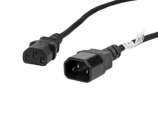 EAN 5901969409833 - Lanberg CA-C13E-11CC-0018-BK cable de transmisión Negro 1,8 m C13 acoplador C14 acoplador imagen 1