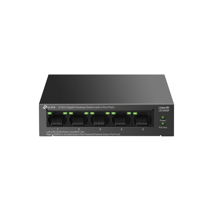 EAN 4895252504545 - TP-Link LiteWave LS105GP switch No administrado Gigabit Ethernet (10/100/1000) Energía sobre Ethernet (Po imagen 1