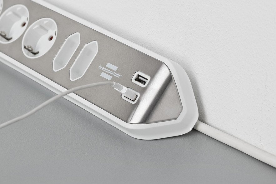 EAN 4007123672837 - Brennenstuhl 1153590620 base múltiple 2 m 6 salidas AC Interior Plata, Blanco imagen 13