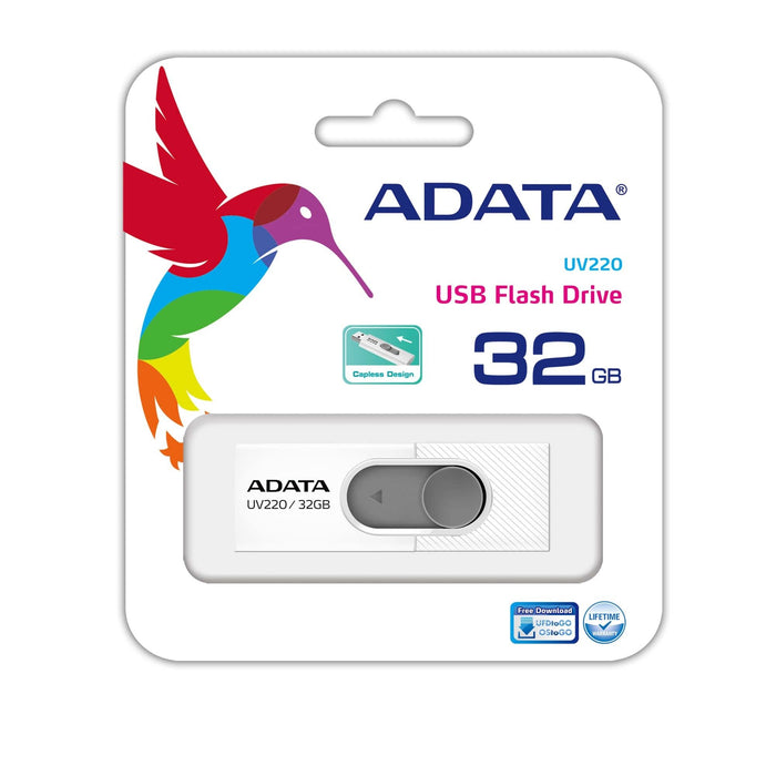 EAN 4713218462756 - ADATA UV220 unidad flash USB 32 GB USB tipo A 2.0 Gris, Blanco imagen 3