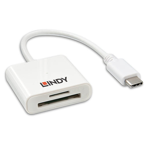 EAN 4002888431859 - Lindy 43185 lector de tarjeta USB 3.2 Gen 1 (3.1 Gen 1) Type-C Blanco imagen 1