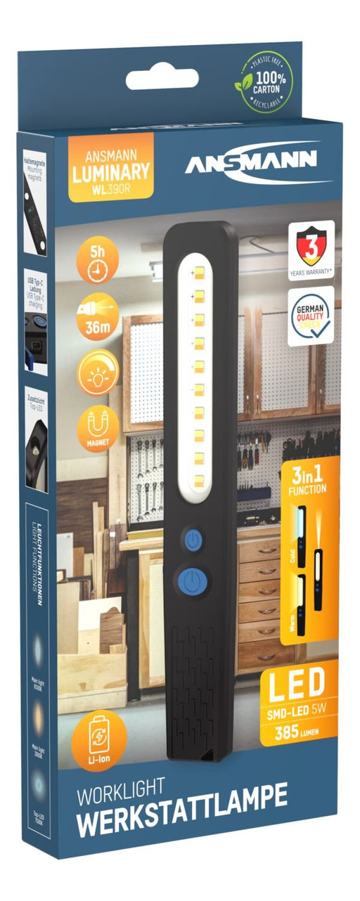 EAN 4013674182848 - Ansmann WL390R lámpara de inspección Blanco frío, Blanco cálido LED imagen 2