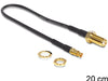 EAN 4043619884841 - DeLOCK 88484 cable coaxial RG-174 0,2 m SMA TS-9 Negro imagen 1