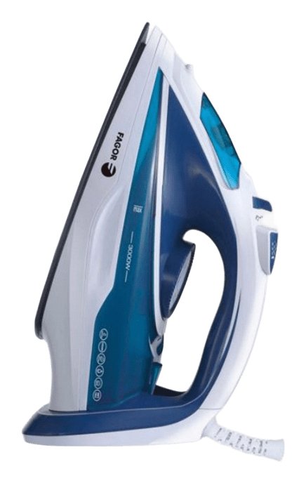 EAN 8436589741522 - Fagor Comforta Plancha vapor-seco Suela de cerámica 3000 W Azul, Blanco imagen 1