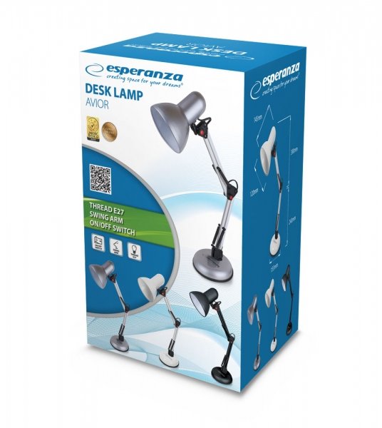 EAN 5901299943939 - Esperanza AVIOR lámpara de mesa E27 12 W LED Blanco imagen 4
