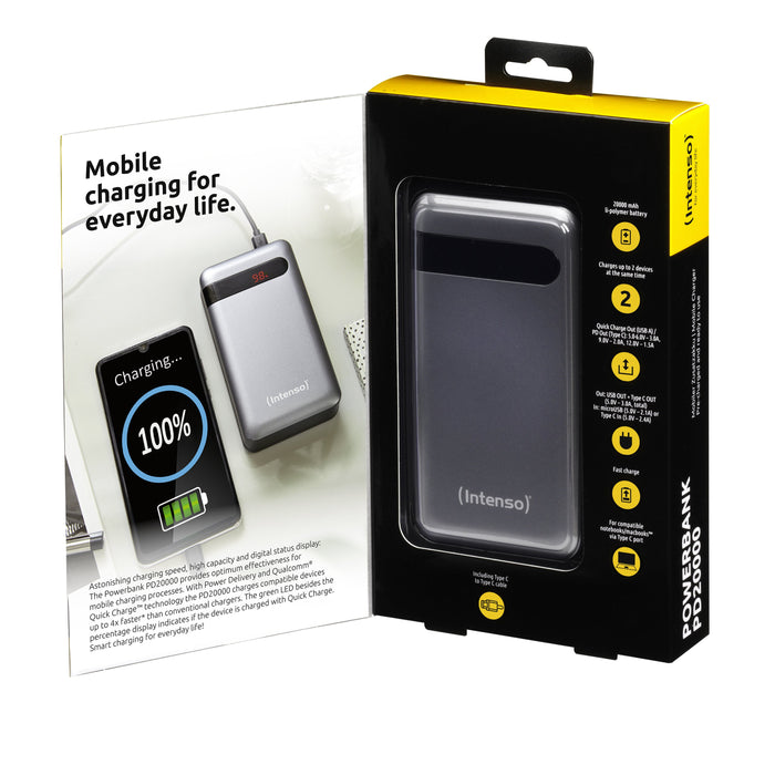 EAN 4034303029938 - Intenso PD20000 Power Delivery Polímero de litio 20000 mAh Antracita imagen 3