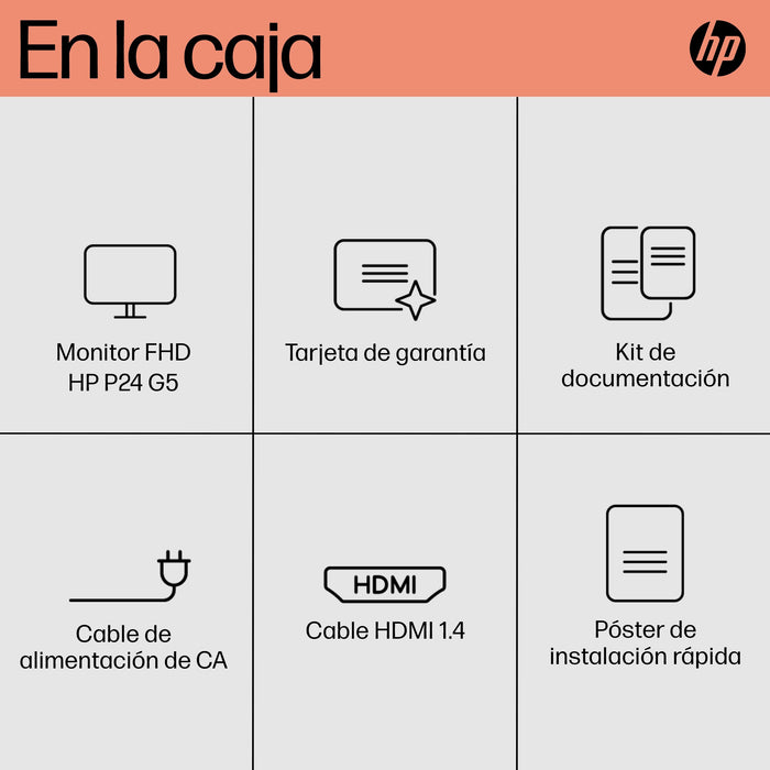 EAN 0196548137329 - HP P24 G5 FHD Monitor pantalla para PC 60,5 cm (23.8") 1920 x 1080 Pixeles Full HD LCD Negro imagen 12