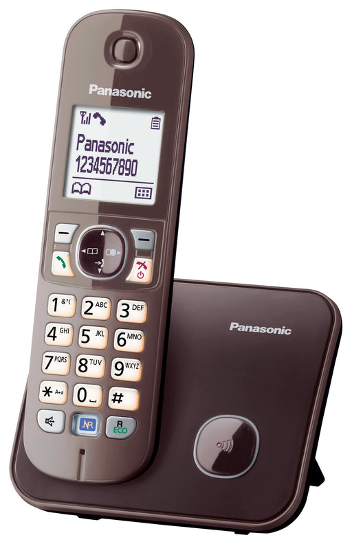EAN 5025232731770 - Panasonic KX-TG6811GA teléfono Teléfono DECT Identificador de llamadas Marrón imagen 1