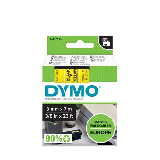 EAN 5411313409186 - DYMO D1 Standard - Black on Yellow - 9mm cinta para impresora de etiquetas imagen 2