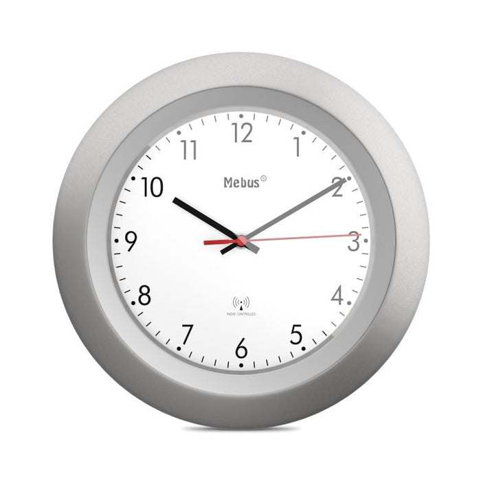 EAN 4007218194480 - Mebus 19448 reloj de mesa o pared Reloj digital Alrededor Plata, Blanco imagen 1