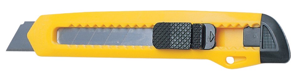 EAN 5705831109353 - Q-CONNECT KF10935 cúter Negro, Metálico, Amarillo Cúter de cuchillas intercambiables imagen 1