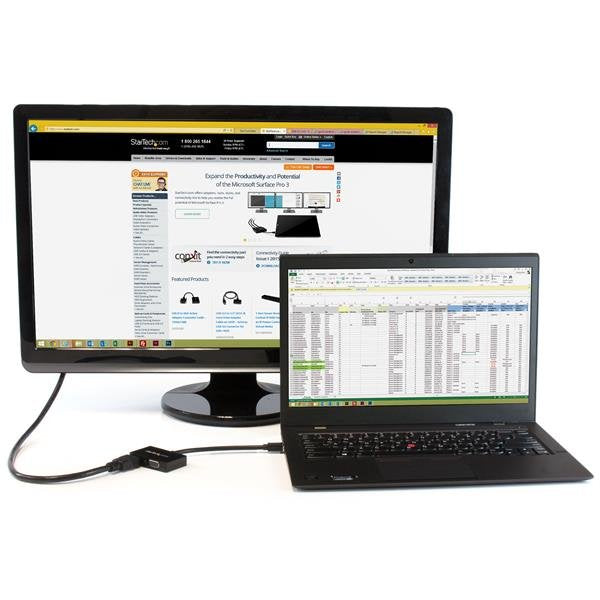 EAN 0065030859660 - StarTech.com MDP2HDVGA adaptador de cable de vídeo 0,15 m Negro imagen 5