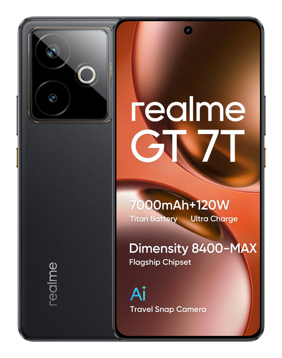 EAN 6941764464667 - realme GT 7T 17,3 cm (6.8") SIM doble Android 15 5G USB Tipo C 12 GB 512 GB 7000 mAh Negro imagen 10