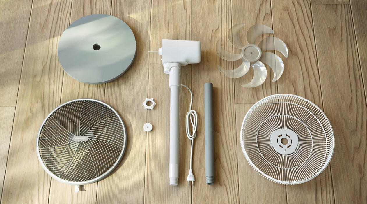 EAN 8720389036842 - Philips 2000 series CX2550/00 ventilador Gris, Blanco imagen 3