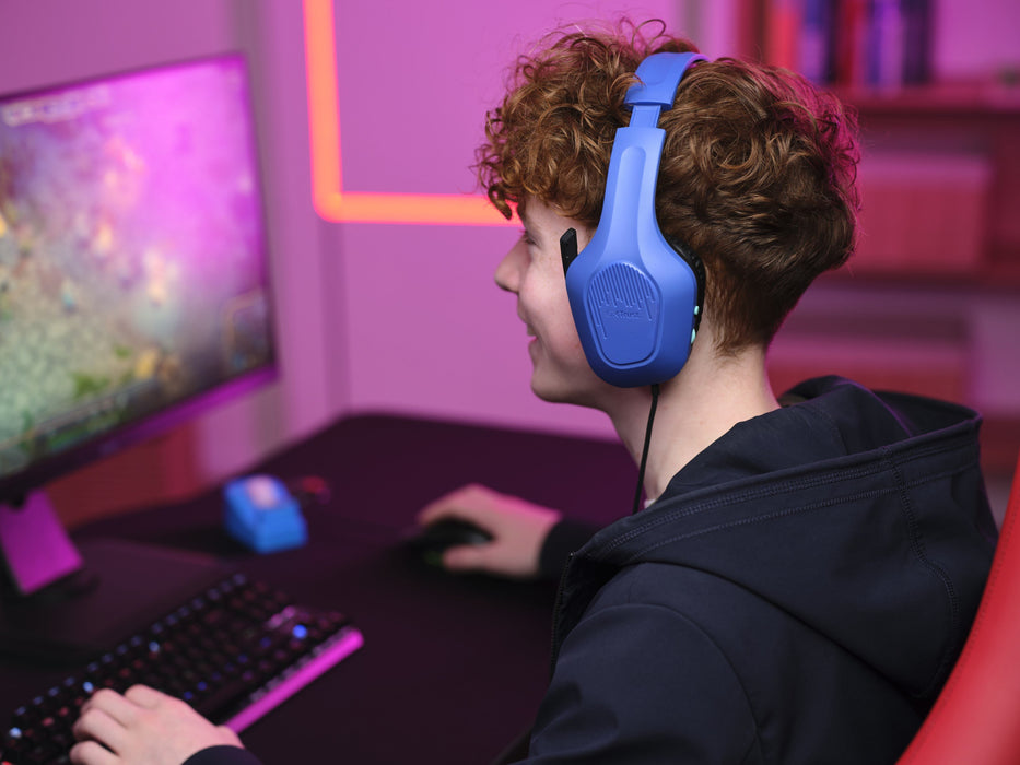 EAN 8713439249910 - Trust GXT 415B Zirox Auriculares Alámbrico Diadema Juego Azul imagen 9