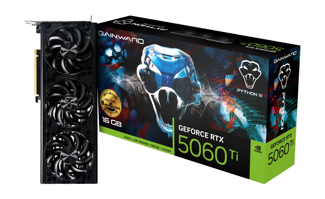 EAN 4710562245196 - Gainward GeForce RTX 5060 Ti Python III OC NVIDIA 16 GB GDDR7 imagen 10