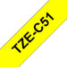 EAN 4977766692496 - Brother TZE-C51 cinta para impresora de etiquetas Negro sobre amarillo fluorescente imagen 1