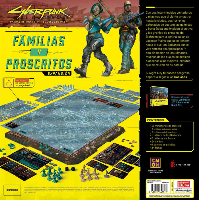 EAN 8435407641549 - Asmodee CPG002ES juego de tablero Cyberpunk 2077: Familias y Proscritos 120 min Juego De Cartas Interpret imagen 4