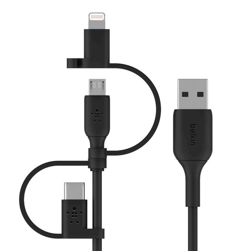EAN 0745883799640 - Belkin BOOST CHARGE cable USB 1 m USB A USB C/Micro-USB B/Lightning Negro imagen 1