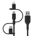 EAN 0745883799640 - Belkin BOOST CHARGE cable USB 1 m USB A USB C/Micro-USB B/Lightning Negro imagen 1
