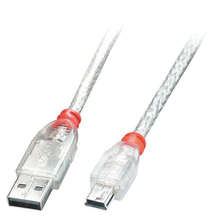 EAN 4002888417815 - Lindy 41781 cable USB USB 2.0 0,5 m USB A Mini-USB B Transparente imagen 1