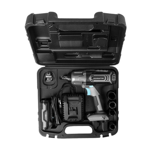 EAN 8435675100137 - Cecotec 70013 atornilladora de impacto con batería 3000 RPM 400 Nm Negro, Azul, Gris 20 V imagen 2