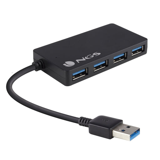 EAN 8435430613735 - NGS iHub 3.0 USB 3.2 Gen 1 (3.1 Gen 1) Type-A 5000 Mbit/s Negro imagen 1