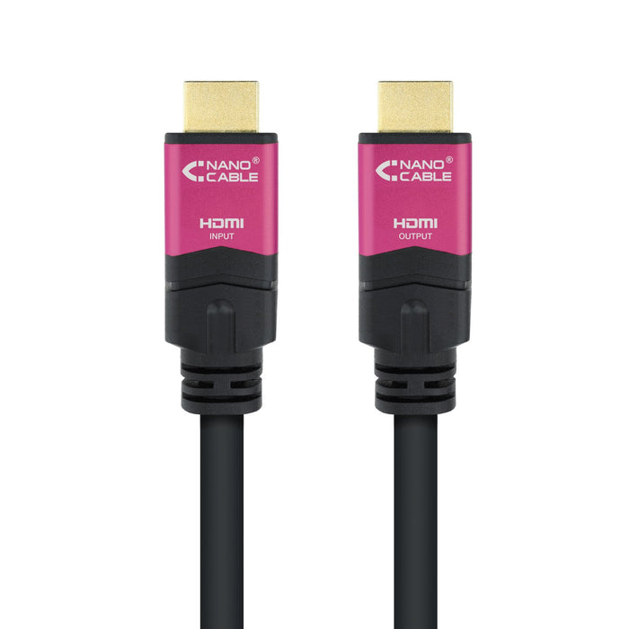 EAN 8433281009783 - Nanocable 10.15.3730 cable HDMI 30 m HDMI tipo A (Estándar) Negro, Rosa imagen 2