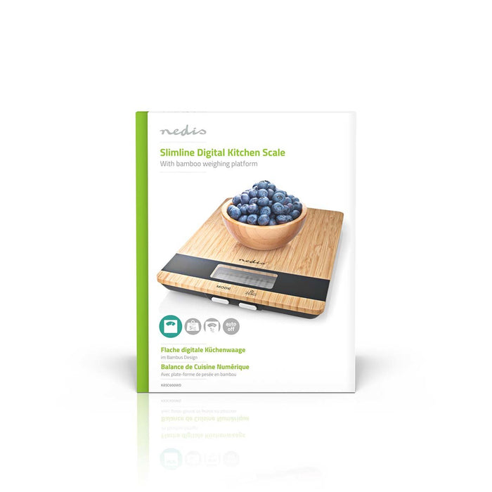 EAN 5412810334520 - Nedis KASC600WD báscula de cocina Madera Encimera Rectángulo Báscula electrónica de cocina imagen 9