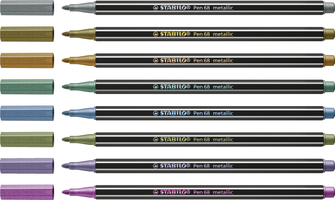 EAN 4006381546348 - STABILO Pen 68 metallic rotulador Medio Cobre, Oro, Azul metálico, Metallic green, Metallic pink, Violeta imagen 3
