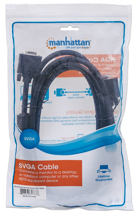 EAN 0766623317733 - Manhattan 317733 cable VGA 3 m VGA (D-Sub) Negro imagen 5