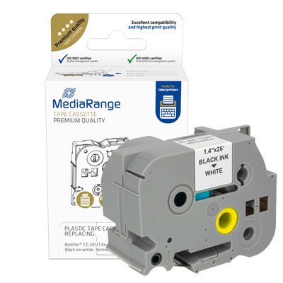 EAN 4260459618430 - MediaRange MRBTZ261 etiqueta de impresora Negro imagen 1