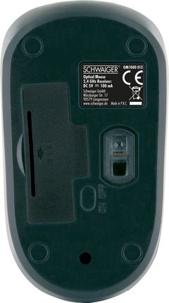 EAN 4004005032246 - Schwaiger OM1000013 ratón Oficina Ambidextro RF inalámbrico Óptico 1200 DPI imagen 2