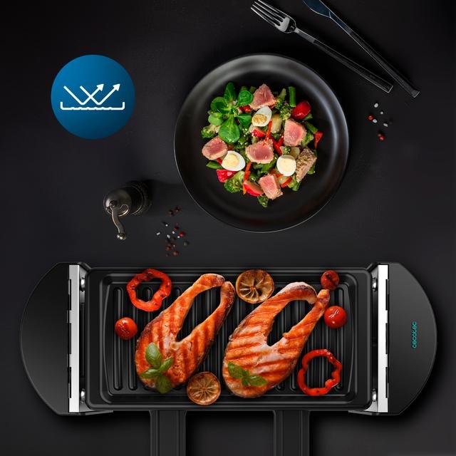 EAN 8435484032643 - Cecotec 03264 parrilla de interior 2 personas(s) 320 W Negro imagen 4