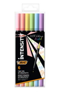 EAN 3086123681323 - BIC Intensity Dual tip marcador 6 pieza(s) Punta de pincel Azul claro, Verde claro, Rosa claro, Melocotón imagen 1