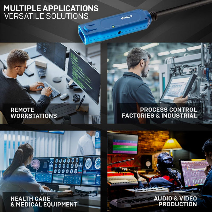 EAN 4002888433624 - Lindy 43362 cable USB USB 3.2 Gen 1 (3.1 Gen 1) 30 m USB A Negro, Azul imagen 3